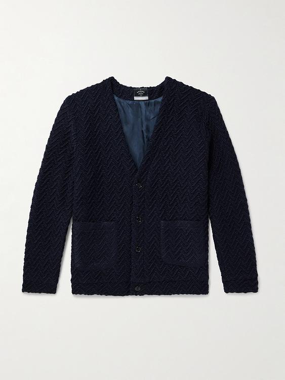 Black cardigan from Portuguese Flannel