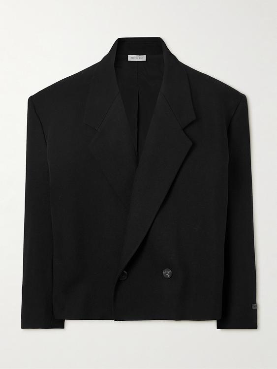Black double-breasted blazer from Fear Of God
