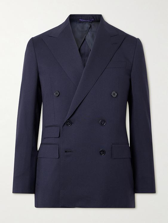 Black double-breasted blazer from Ralph Lauren Purple Label