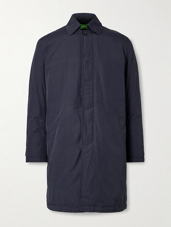 Black trench coat from Sid Mashburn