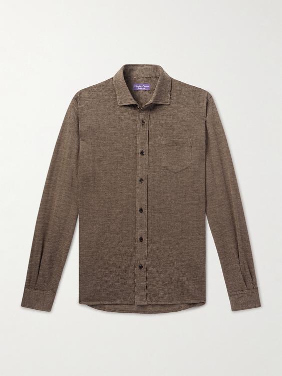 Dark brown casual shirt from Ralph Lauren Purple Label