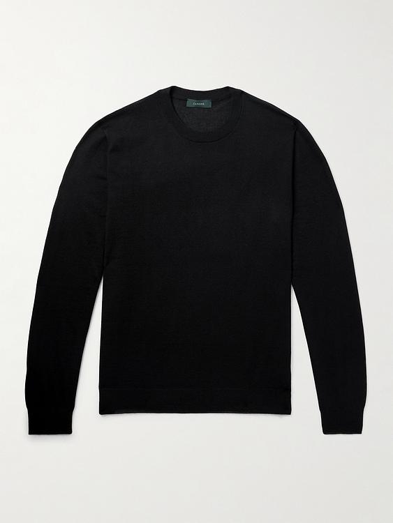 Black sweatshirt from Incotex