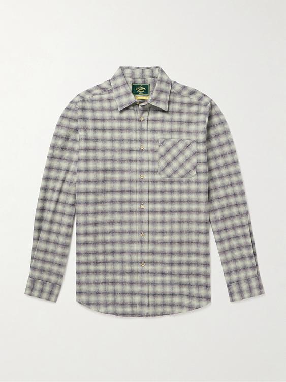 Checkered grey flannel shirt from Portuguese Flannel