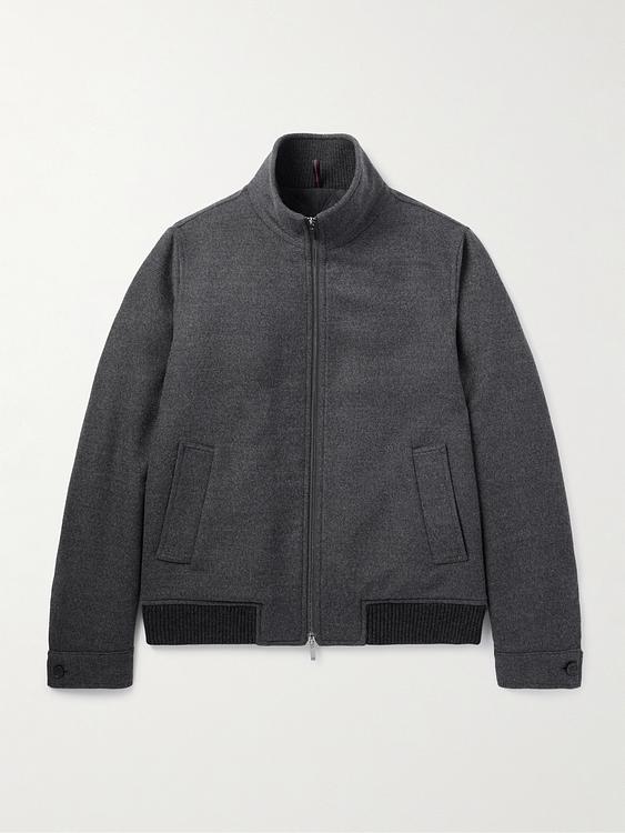Dark grey casual jacket from Incotex