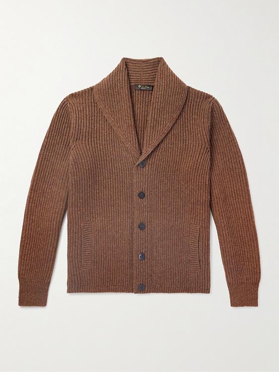 Brown cardigan from Loro Piana