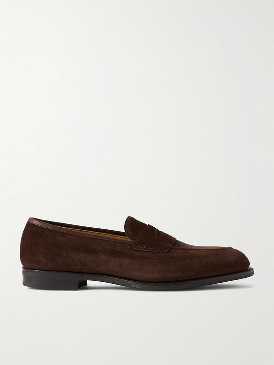 Dark brown loafers from Edward Green