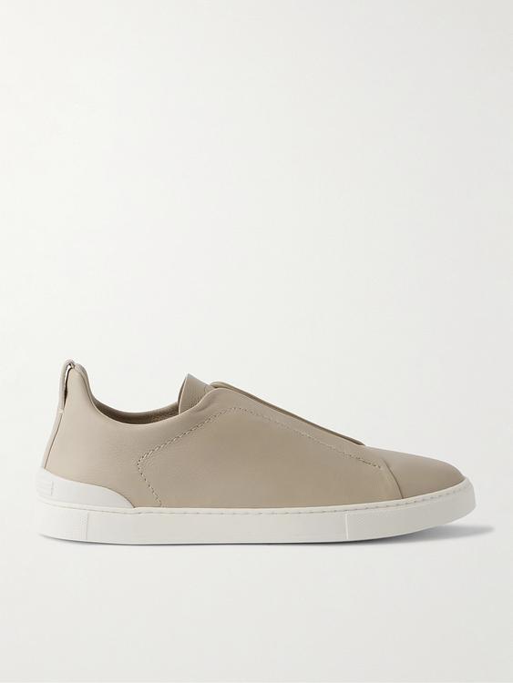 Taupe sneakers from Zegna