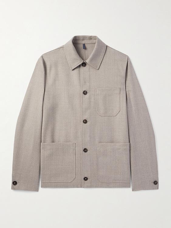Grey overshirt from Incotex