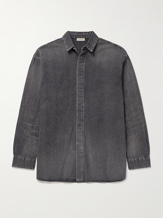 Dark grey denim shirt from Fear Of God