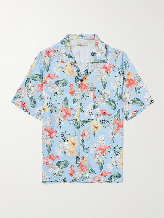 Light blue short sleeve shirt from Onia