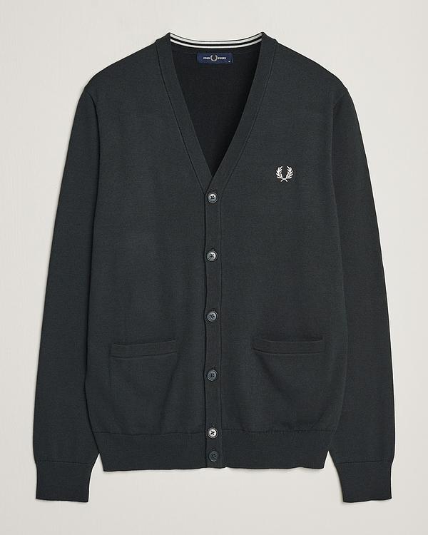 Dark grey cardigan from Fred Perry