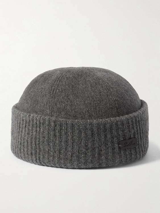 Dark grey beanie from Loro Piana