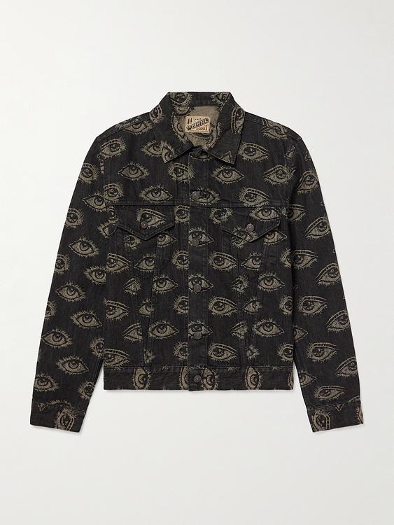 Black denim shirt from Kapital