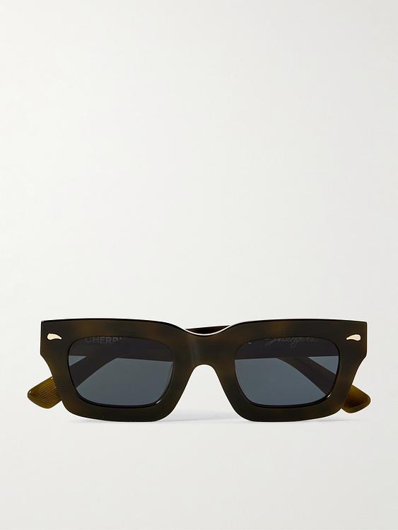 Dark green d-frame sunglasses from Cherry Los Angeles