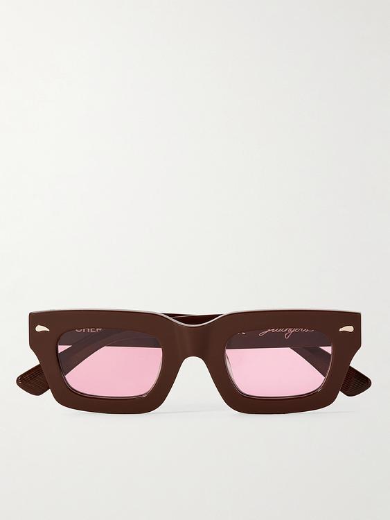 Pink d-frame sunglasses from Cherry Los Angeles