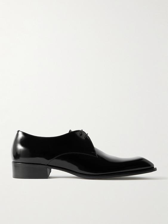 Black derby shoes from Saint Laurent