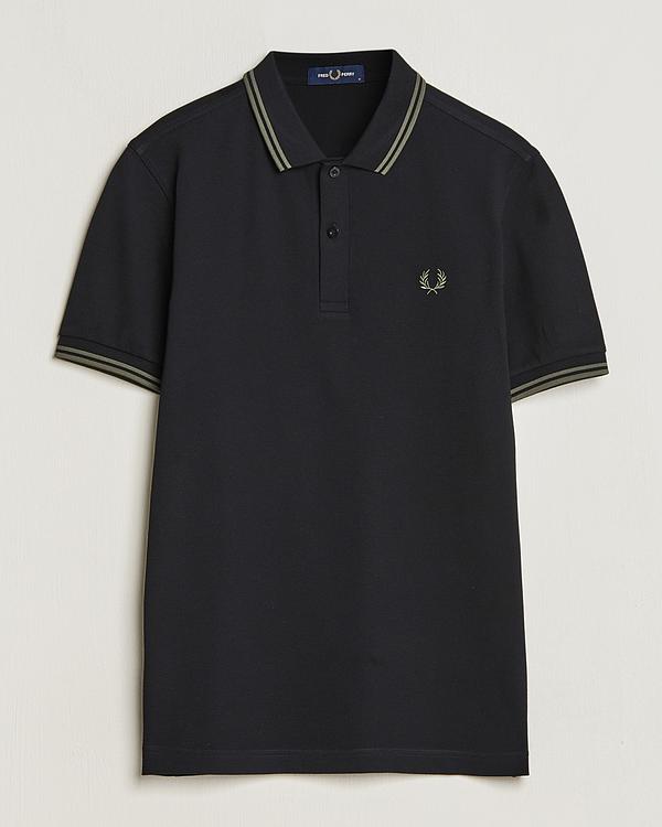 Black short sleeve polo shirt from Fred Perry