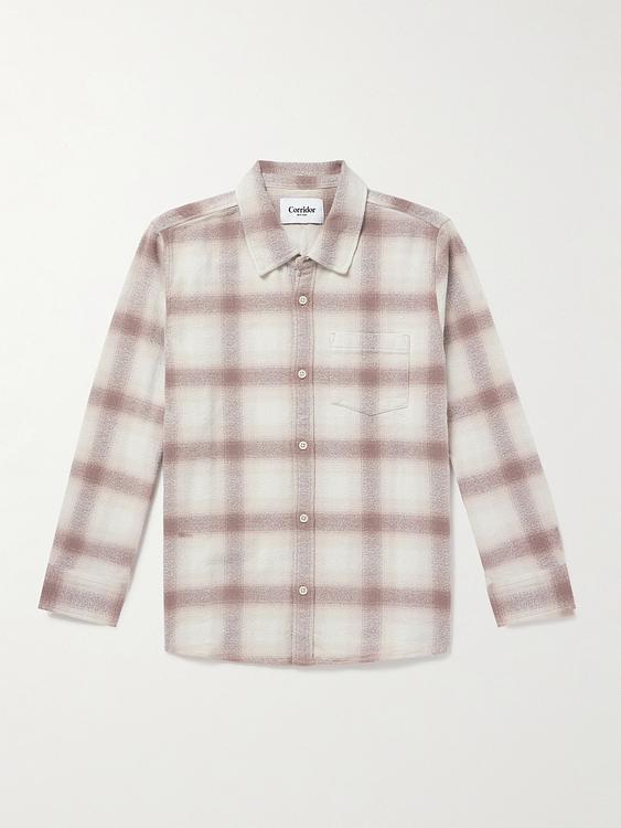 Checkered white flannel shirt from Corridor