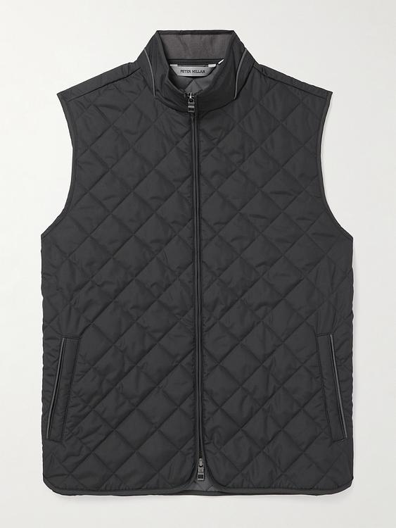Dark grey vest from Peter Millar