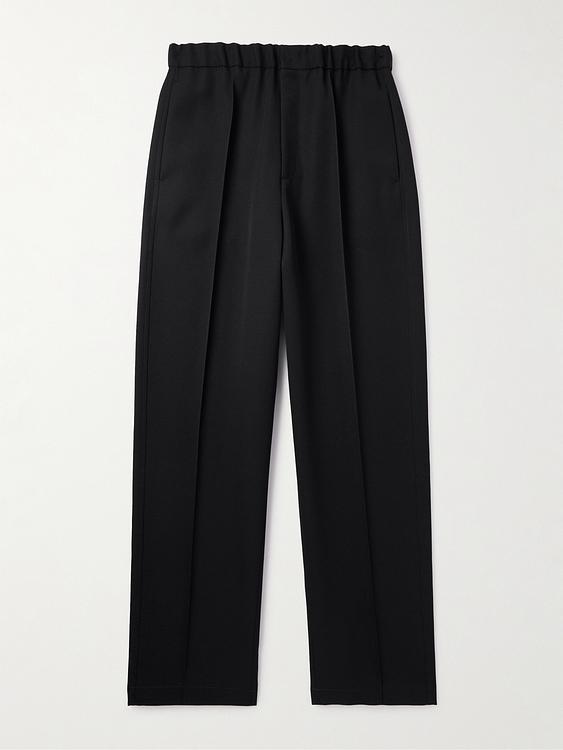 Black wide-leg formal trousers from Jil Sander