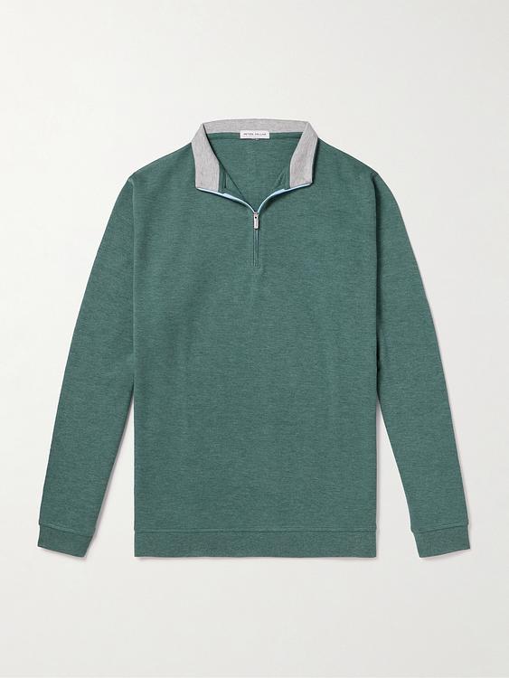 Teal half-zip from Peter Millar