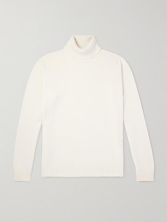 White turtleneck from Thom Sweeney