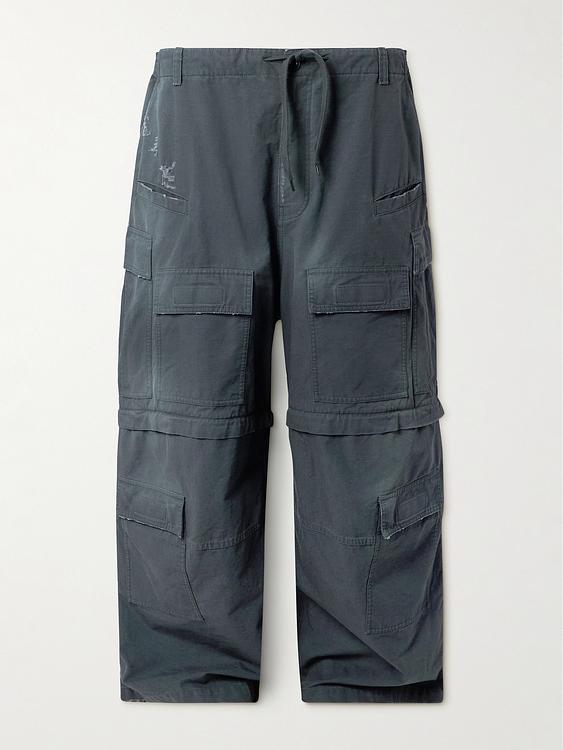 Dark grey cargo trousers from Balenciaga