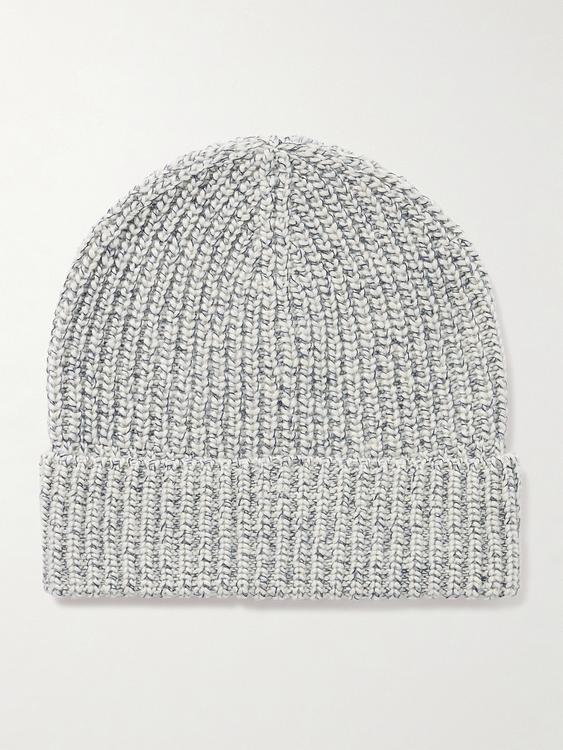 Grey beanie from Brunello Cucinelli