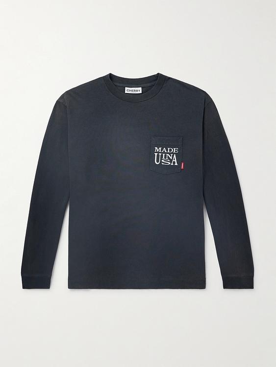 Print dark grey sweatshirt from Cherry Los Angeles