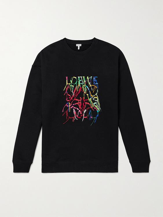 Print black sweatshirt from Loewe