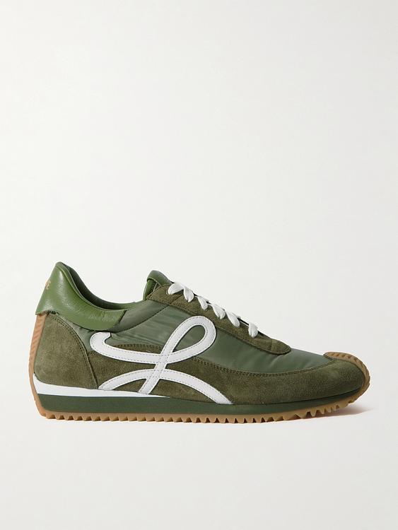 Dark green sneakers from Loewe