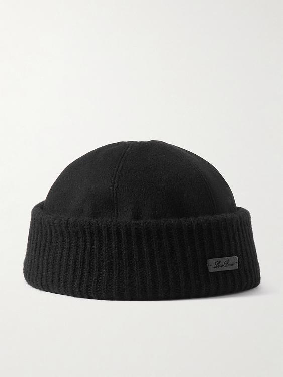 Black beanie from Loro Piana