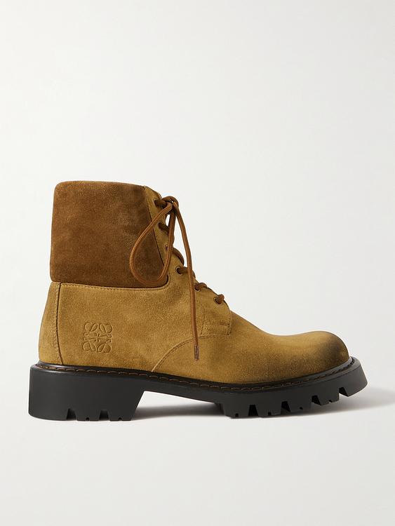Brown lace-up boots from Loewe
