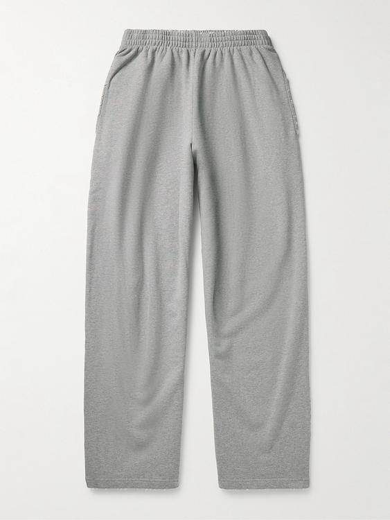 Grey wide-leg casual trousers from Balenciaga