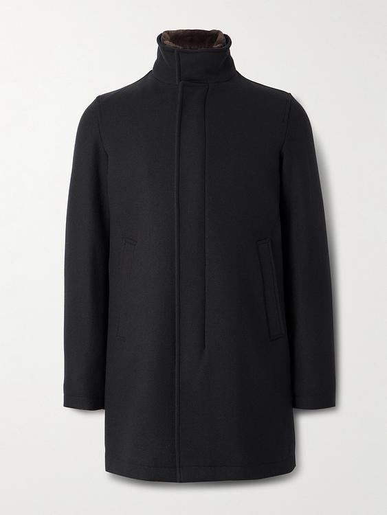 Black coat from Herno