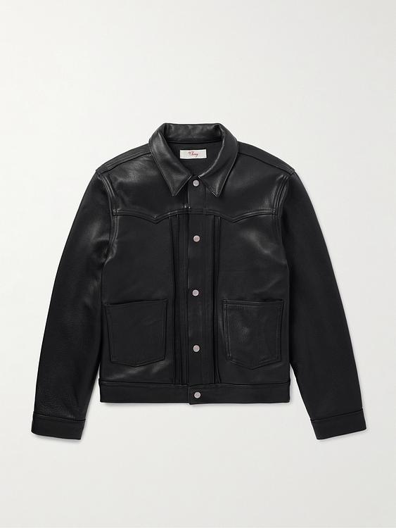Black leather jacket from Cherry Los Angeles