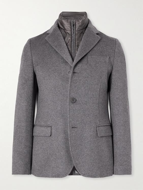 Grey blazer from Herno