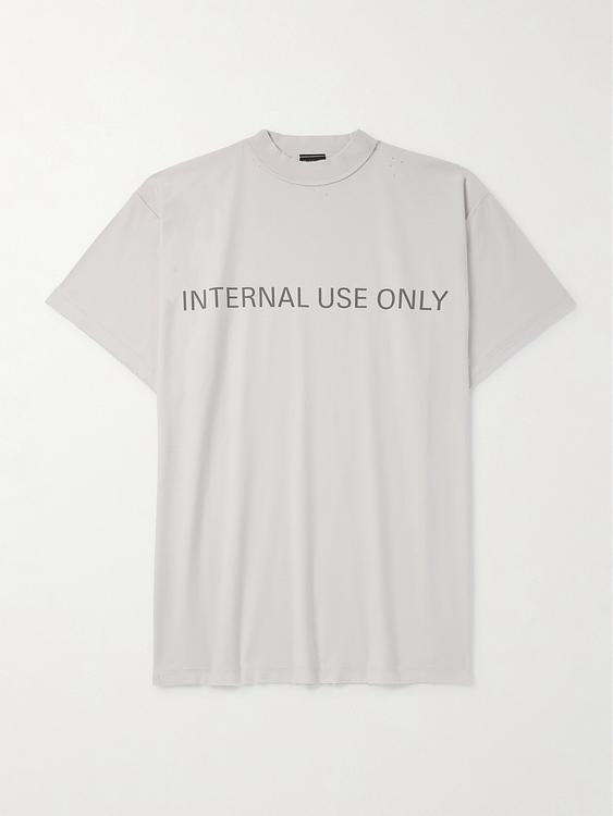 Print white t-shirt from Balenciaga