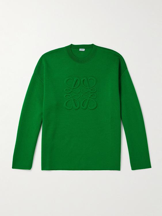 Print green sweatshirt from Loewe