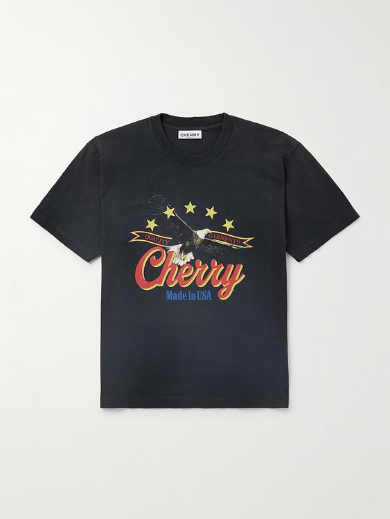 Print black t-shirt from Cherry Los Angeles