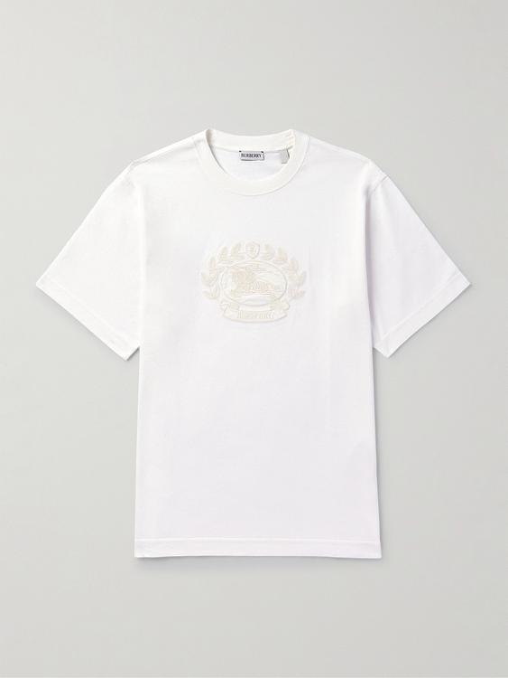 Print white t-shirt from Burberry