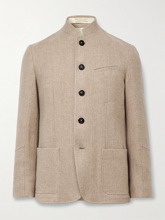 Taupe coat from Massimo Alba