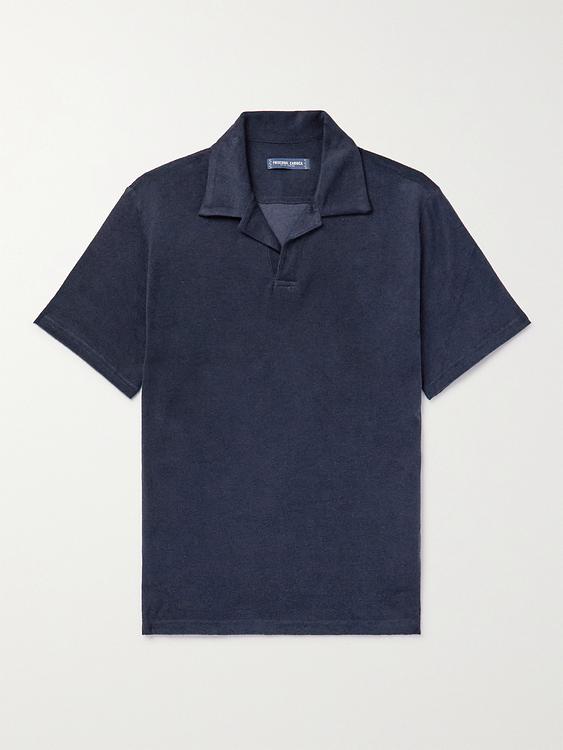 Dark grey short sleeve polo shirt from Frescobol Carioca