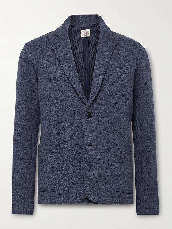 Dark grey blazer from Faherty