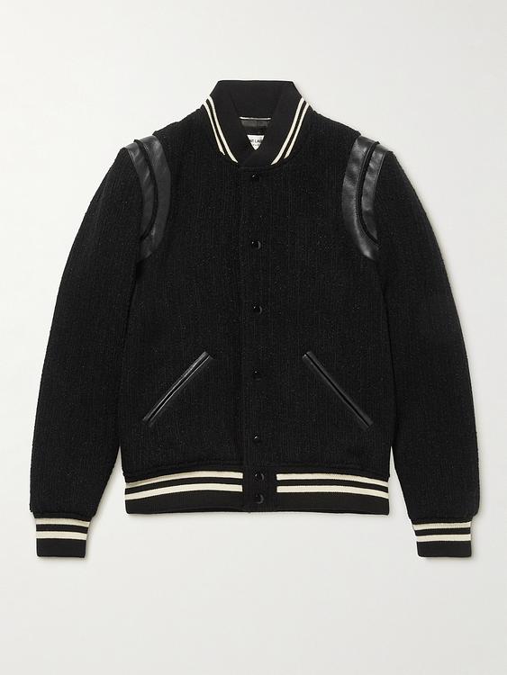 Black bomber jacket from Saint Laurent