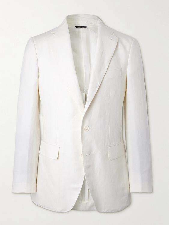 White blazer from Loro Piana
