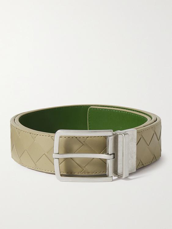 Taupe belt from Bottega Veneta