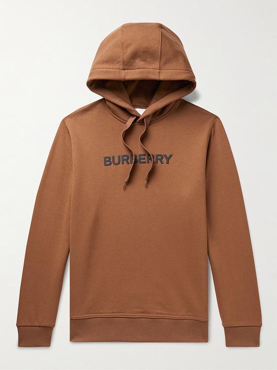 Print brown hooded sweatshirt from Burberry