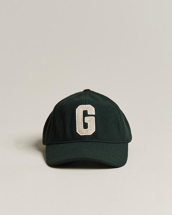 Print dark green cap from Gant
