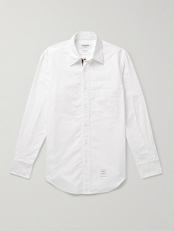 White overshirt from Thom Browne